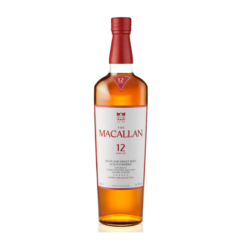 The Macallan 12 Year Old Sherry Oak Collection Highland Single Malt Scotch Whisky ABV 43% 70cl with Gift Box