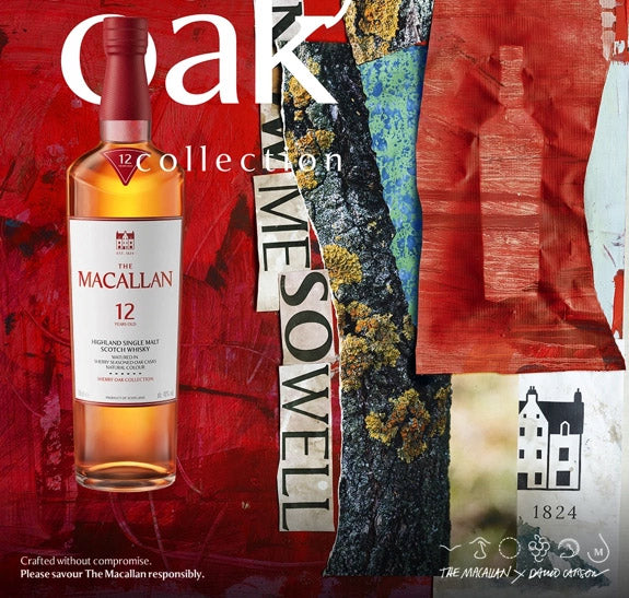 The Macallan 12 Year Old Sherry Oak Collection Highland Single Malt Scotch Whisky ABV 43% 70cl with Gift Box