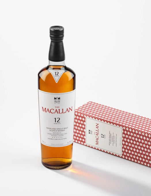 The Macallan 12 Year Old Double Cask Collection Highland Single Malt Scotch Whisky ABV 40% 70cl with Gift Box
