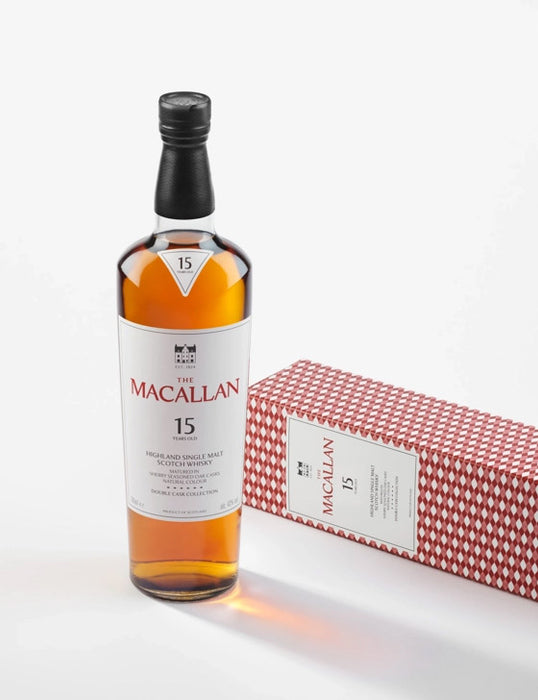 The Macallan 15 Year Old Double Cask Highland Single Malt Scotch Whisky ABV 43% 70cl with Gift Box