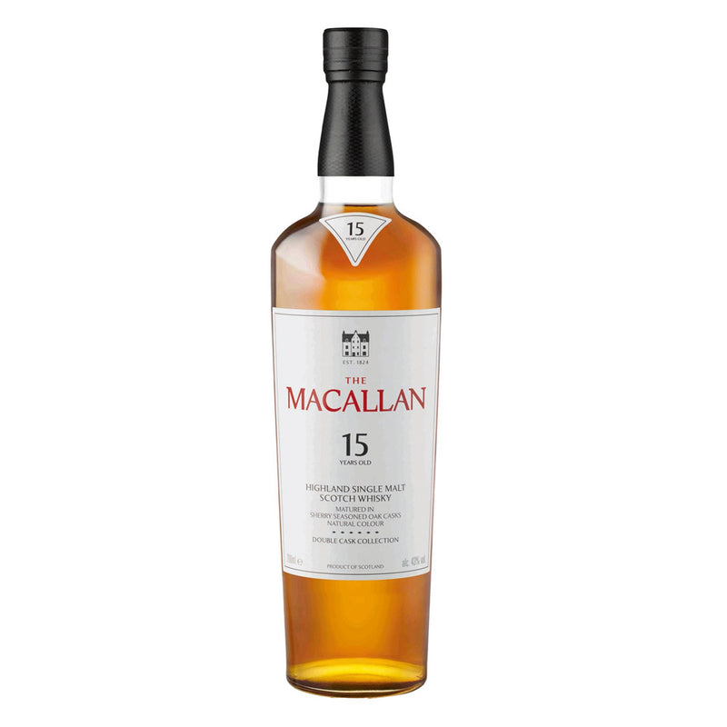 The Macallan 15 Year Old Double Cask Highland Single Malt Scotch Whisky ABV 43% 70cl with Gift Box