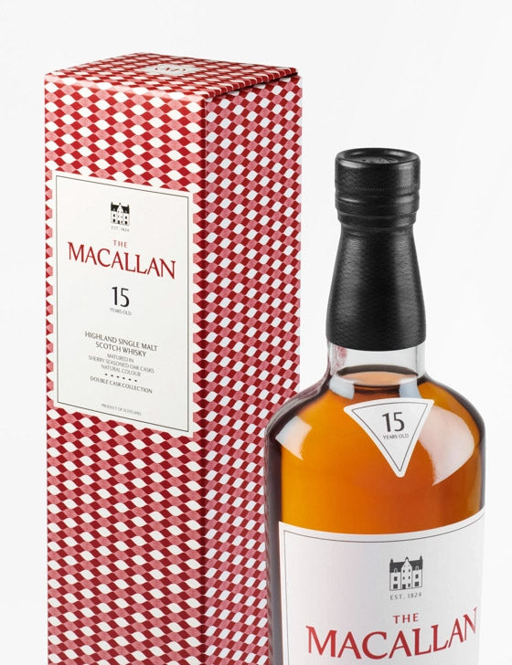 The Macallan 15 Year Old Double Cask Highland Single Malt Scotch Whisky ABV 43% 70cl with Gift Box