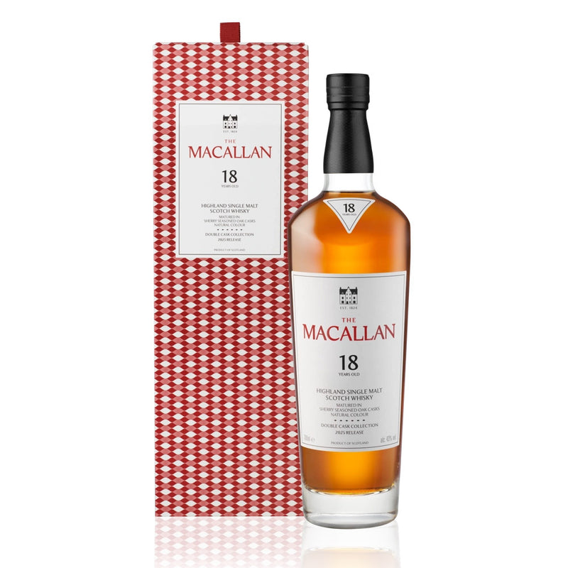 The Macallan 18 Year Old Double Cask 2025 Release Highland Single Malt Scotch Whisky ABV 43% 70cl with Gift Box