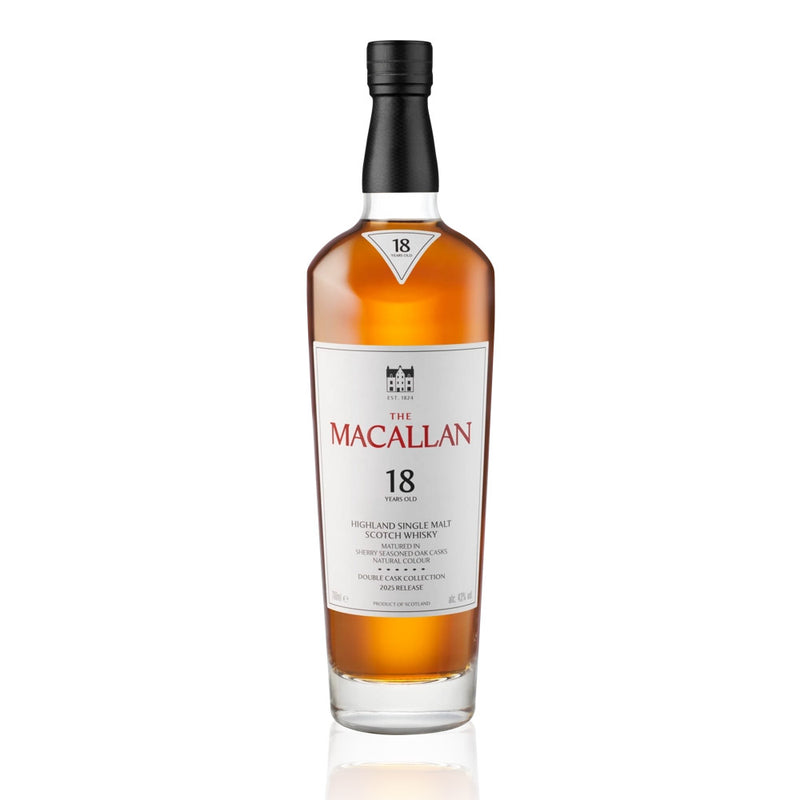 The Macallan 18 Year Old Double Cask 2025 Release Highland Single Malt Scotch Whisky ABV 43% 70cl with Gift Box