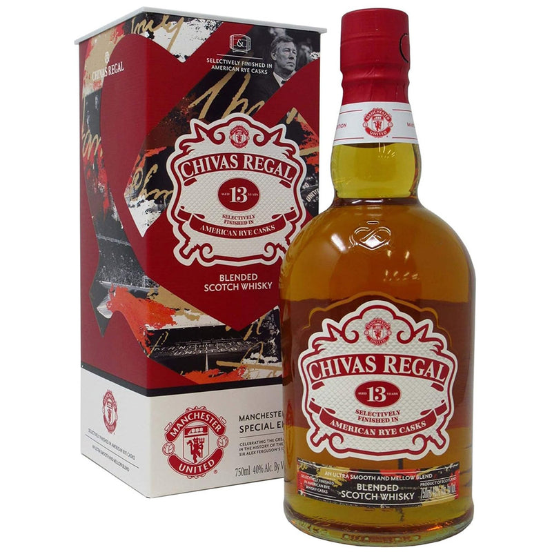 Chivas Regal - Manchester United Special Edition - 13 Year Old Whisky ABV 40% 750ml