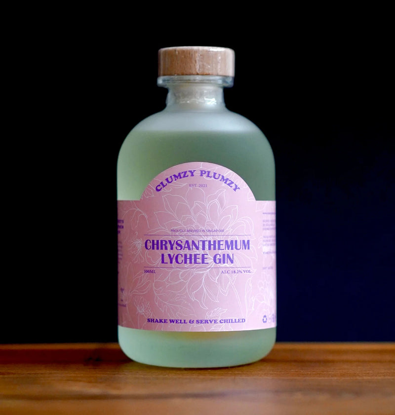 Bundle of 3 Bottles Clumzy Plumzy Sour Plum Vodka, Chrysanthemum Lychee Gin and Coconut Pandan Rum 500ml