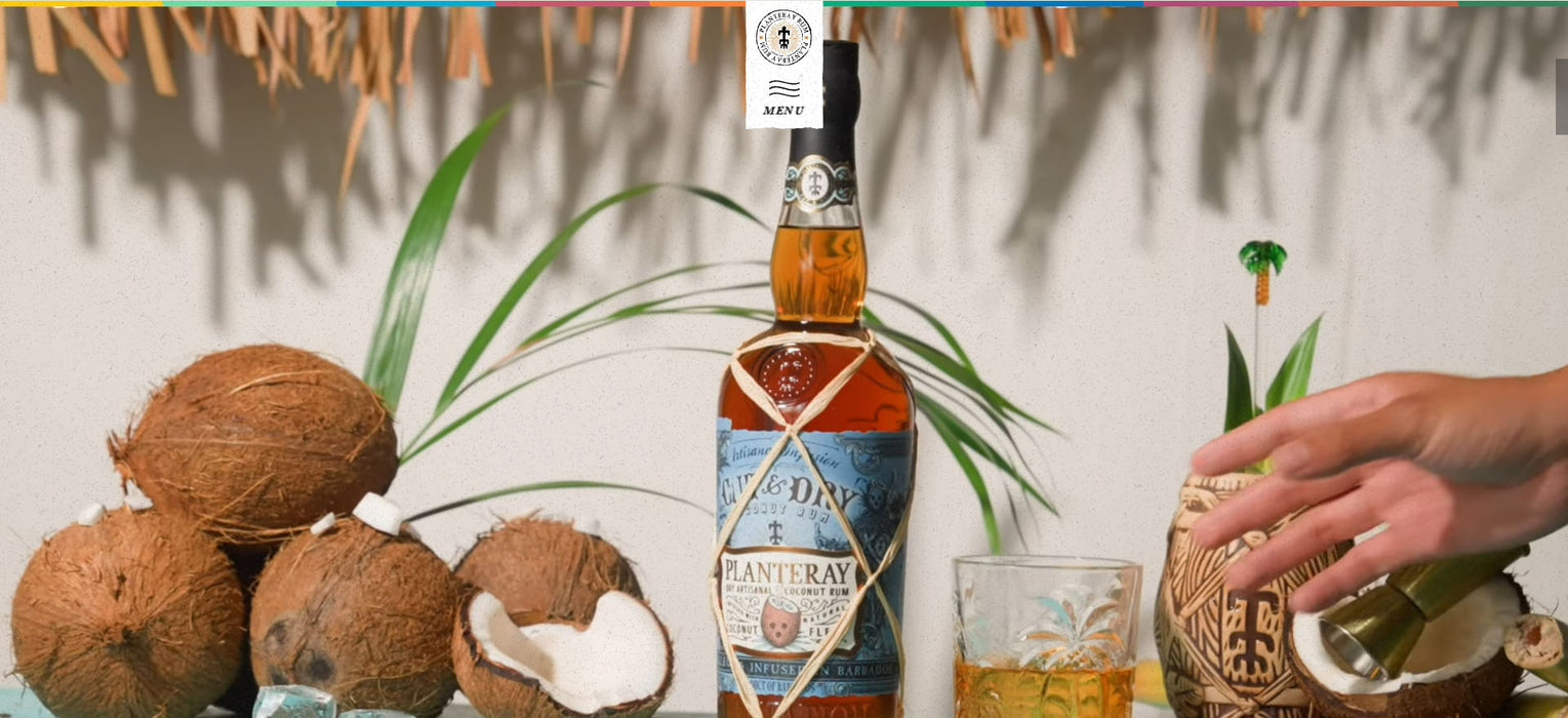 (12.12xChristmas Sale) Planteray Cut and Dry Coconut Barbados Rum ABV 40% 700ml