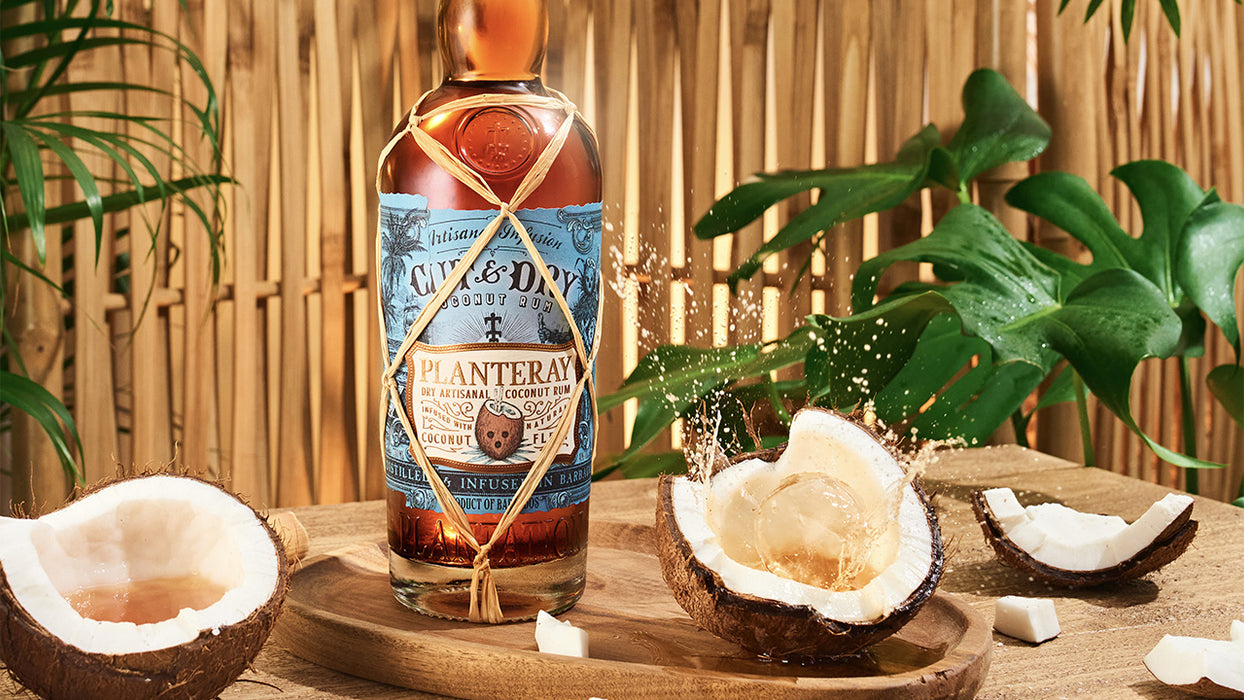 (12.12xChristmas Sale) Planteray Cut and Dry Coconut Barbados Rum ABV 40% 700ml