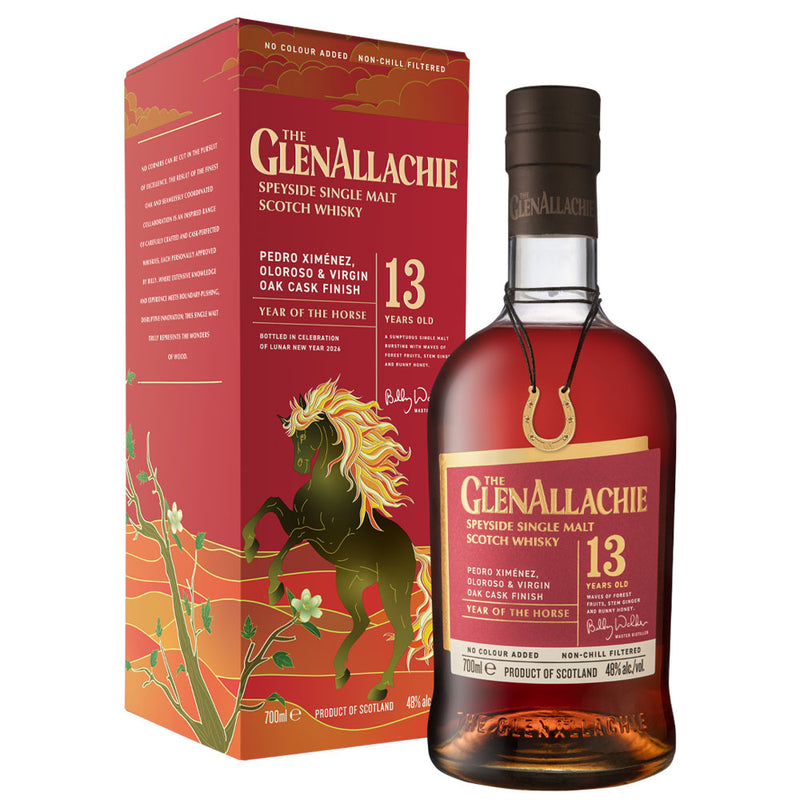 (EOY Sale - discount at check out) Glenallachie 13 Year of The Horse 2026 ABV 48% 700ml with Gift Box