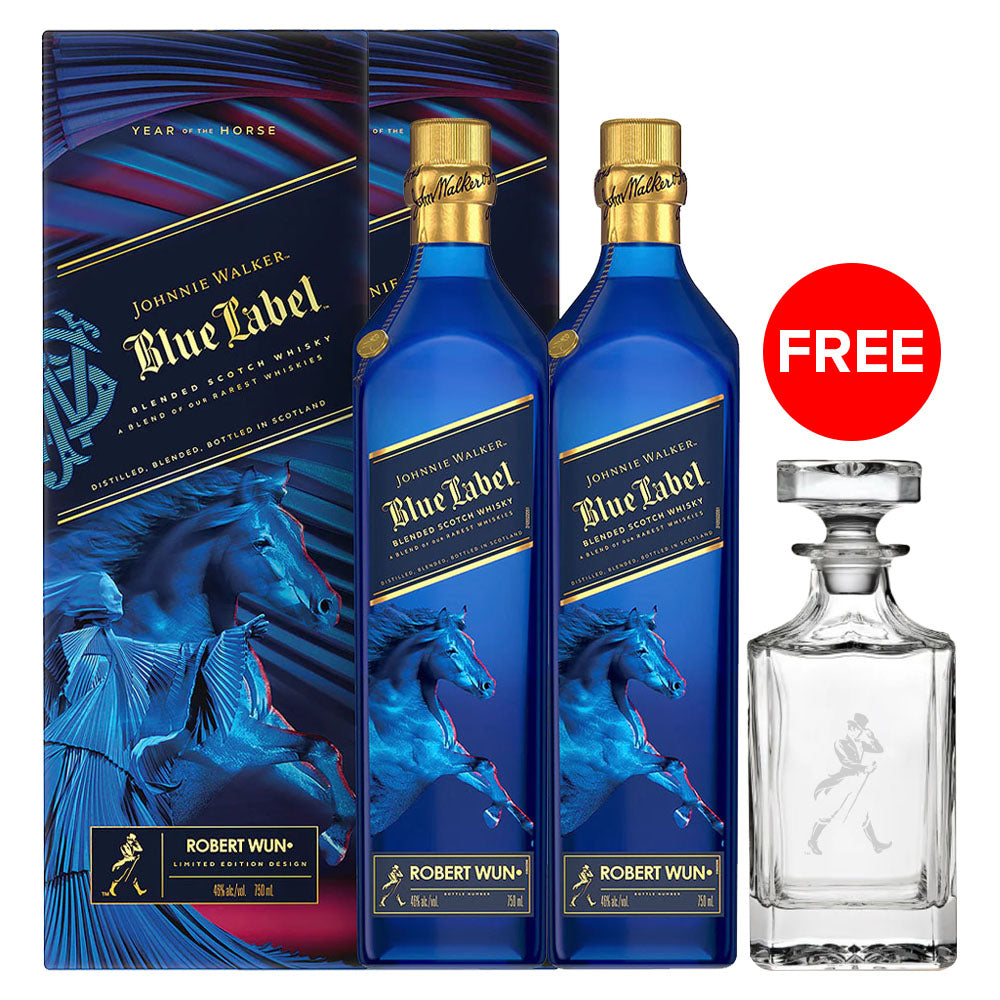 CNY2026 Sale) (Bundle of 2 Bottles) Johnnie Walker Blue Label Year
