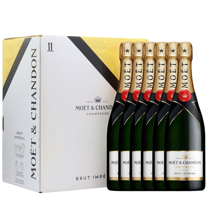 Bundle of 6 Bottles Moet & Chandon Imperial Brut Champagne ABV 12% 750ml (No Box)