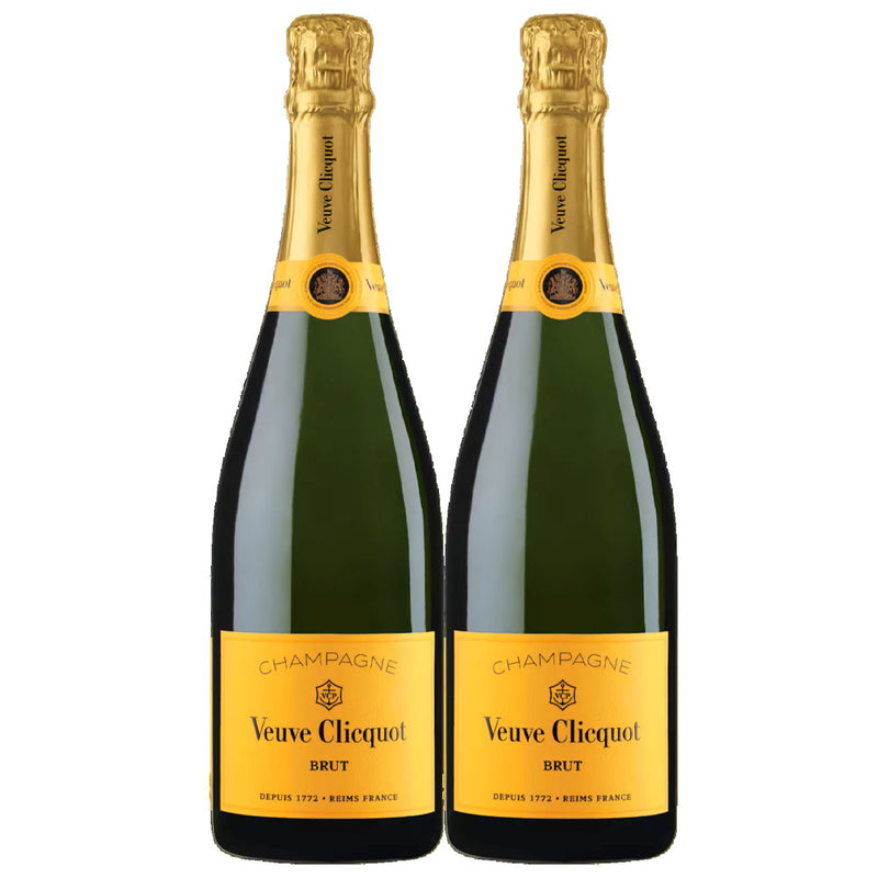 Bundle of 2 Bottles Veuve ClicquotBrut 750ml (No Box)