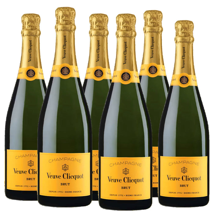 Bundle of 6 Bottles Veuve Clicquot ABV 12% 750ml (No Box)