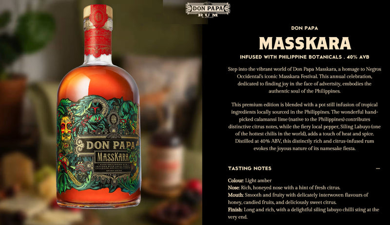Don Papa Masskara Rum ABV 40% 700ml