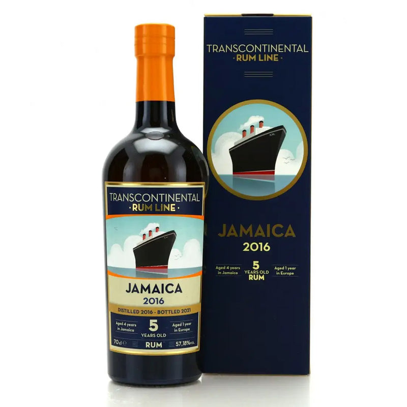 Transcontinental Rum Line Jamaica 2016 5 Year Old Bot.2021 Single Traditional Pot Still Rum ABV 57.18% 700ml