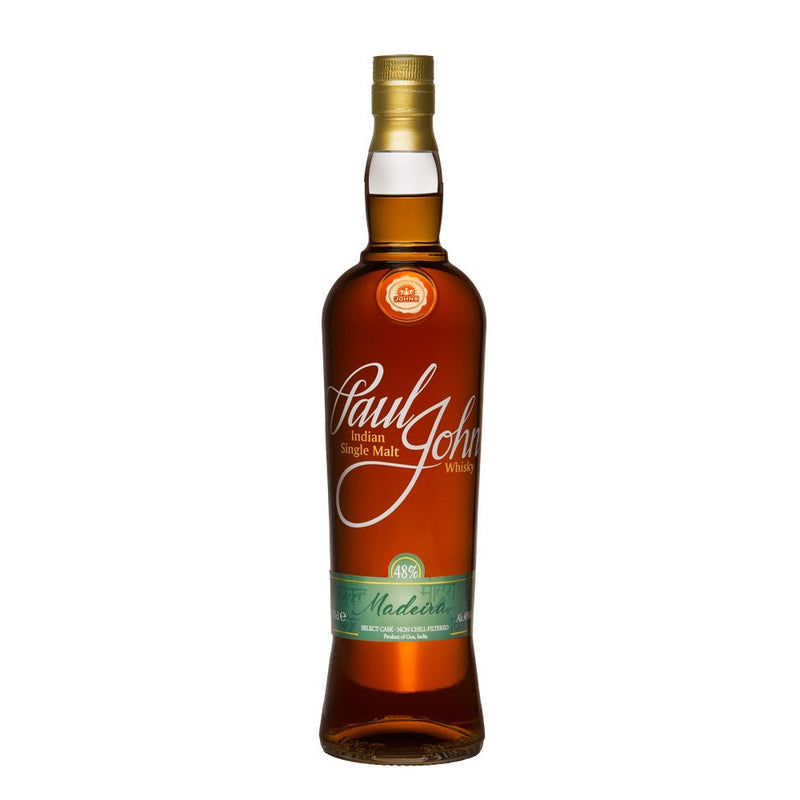(EOY Sale - 10% off at Check Out) Paul John Madeira Select Cask Indian Single Malt Whisky ABV 48% 700ml with Gift Box
