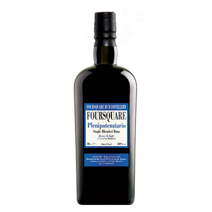 Foursquare Plenipotenziario 2007 12 Year Old Single Traditional Blended Rum ABV 60% 700ml