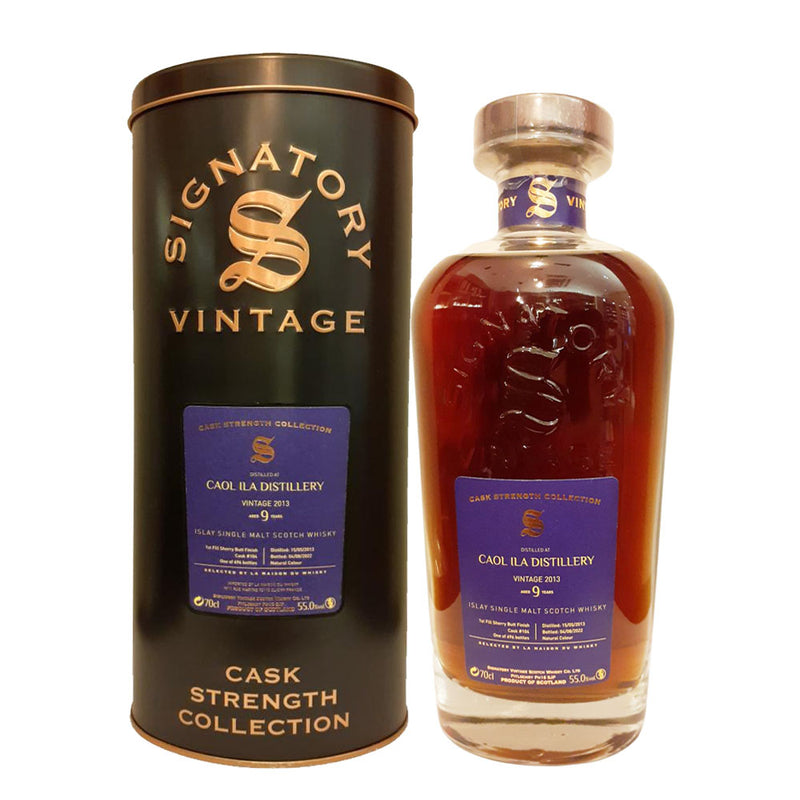 Caol Ila 9 Year Old 2013 Signatory Vintage Cask Strength Collection Islay Single Malt Scotch Whisky ABV 55% 700ml