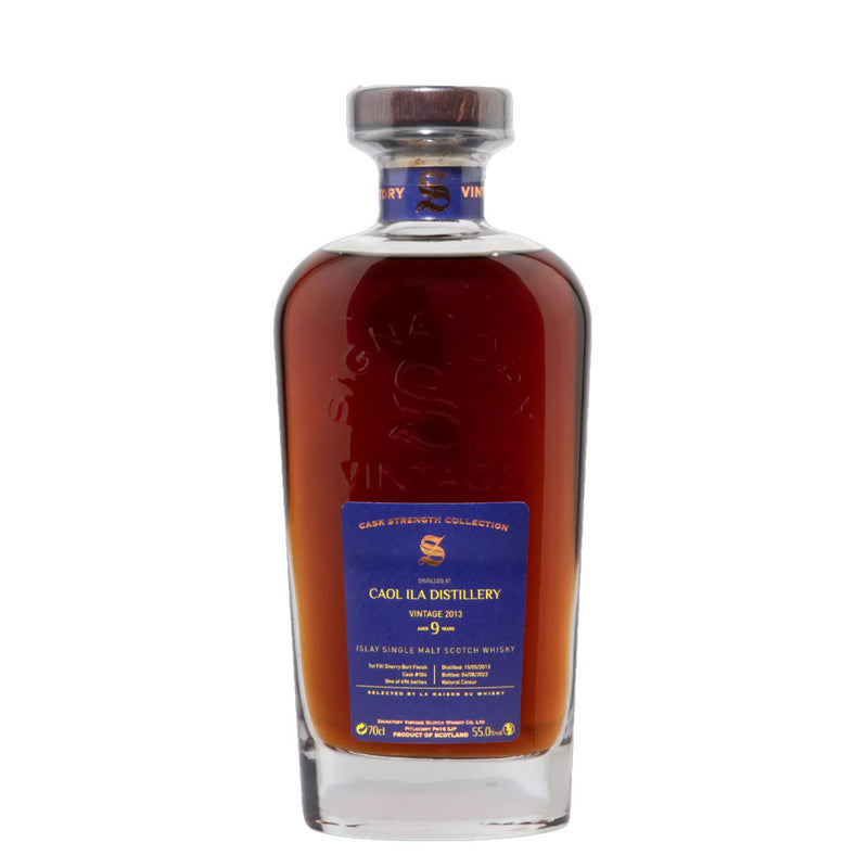 Caol Ila 9 Year Old 2013 Signatory Vintage Cask Strength Collection Islay Single Malt Scotch Whisky ABV 55% 700ml
