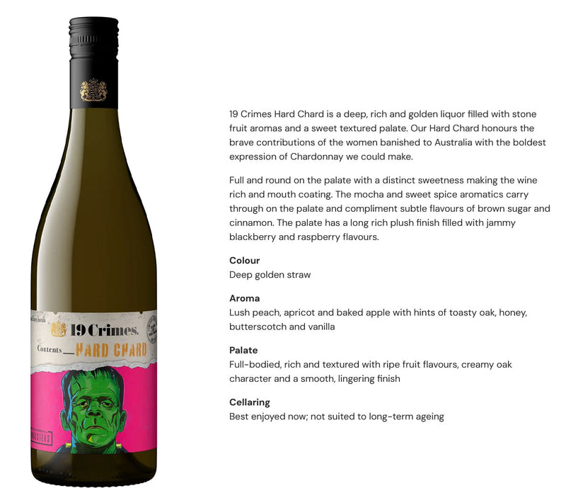 19 Crimes Hard Chardonnay Limited Edition - Frankenstein - 750ml