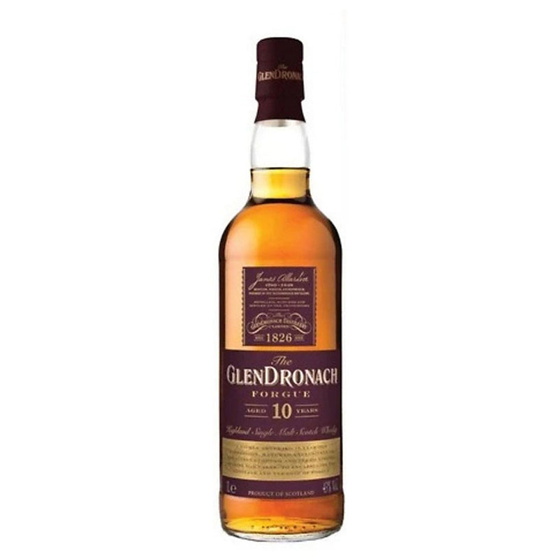 (Clearance) The Glendronach Forgue 10 Year Old Highland Single Malt Scotch Whisky ABV 43% 1000ml (1L - No Box)