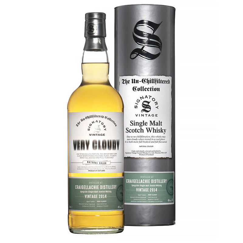 Signatory Vintage Craigellachie 7 Year Old 2014 Very Cloudy ABV 40% 700ml with box
