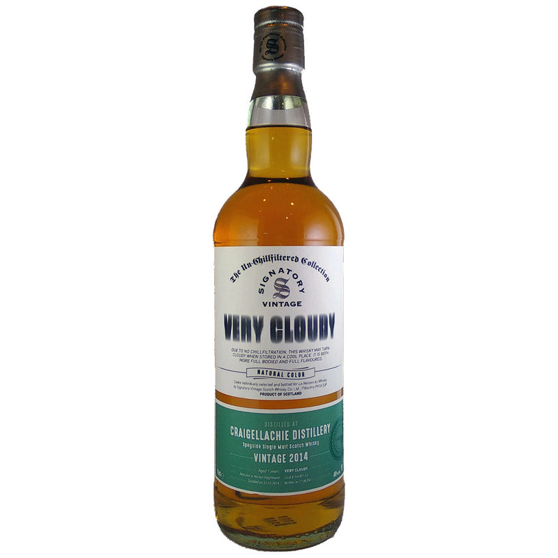 Signatory Vintage Craigellachie 7 Year Old 2014 Very Cloudy ABV 40% 700ml with box