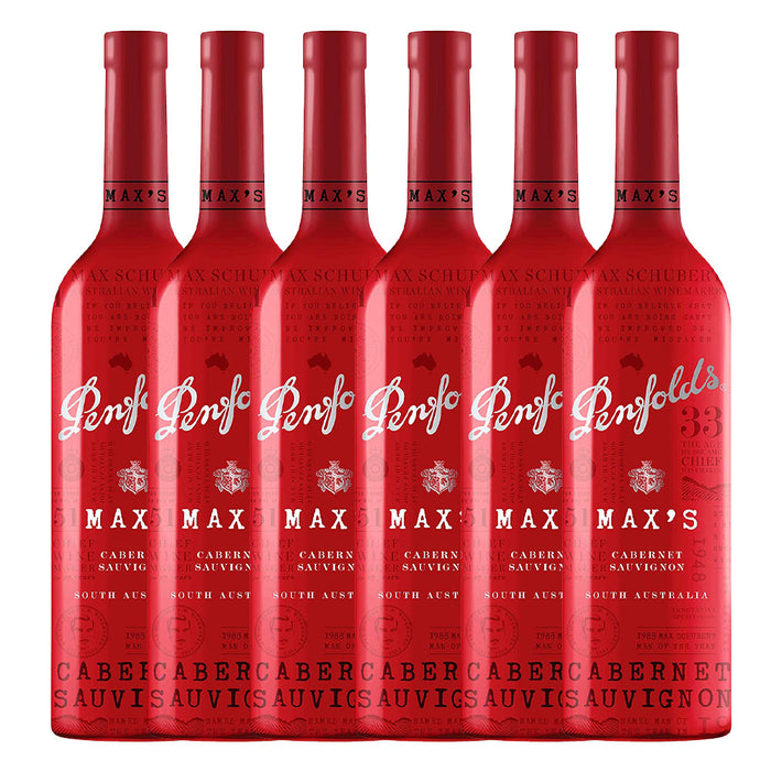 Bundle of 6 Bottles Penfolds Max's Red Wine - Cabernet Sauvignon 750ml