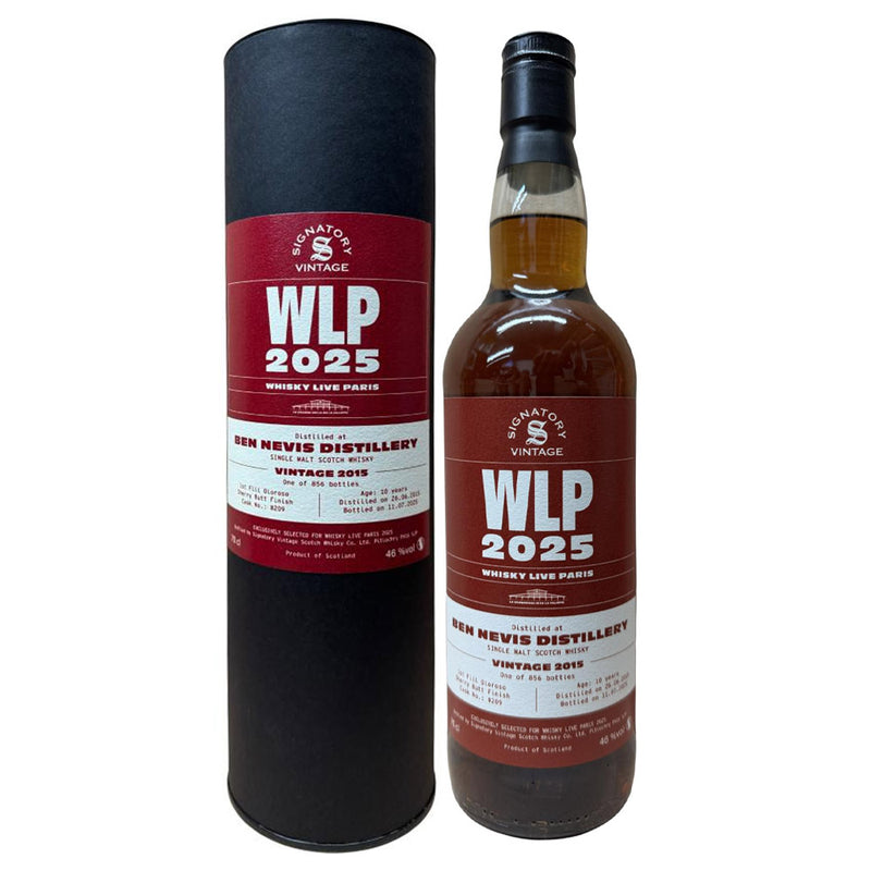Ben Nevis 10 Year Old 2015 1st Fill Oloroso Sherry Butt Finish #209 Whisky Live Paris 2025 Signatory Vintage Single Malt Whisky ABV 46% 700ml