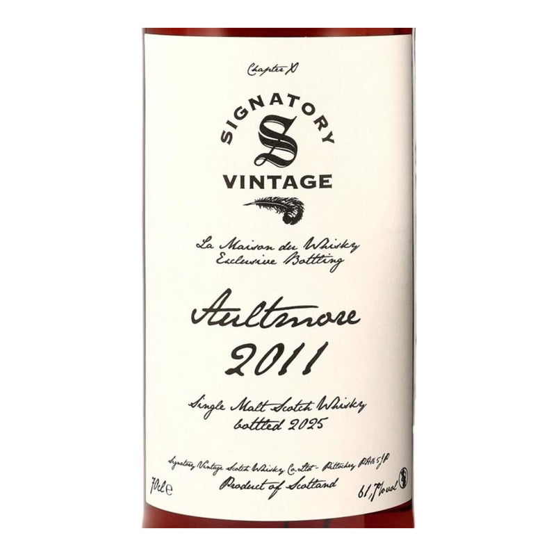 Aultmore 14 Year Old 2011 First Fill Pedro Ximénez Hogshead #3 Signatory Vintage Plume Collection Speyside Single Malt Scotch Whisky ABV 61.7% 700ml
