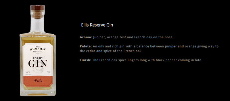(WGD 40% off at check out) Old Kempton Distillery Tasmania Ellis Reserve Gin ABV 40% 700ml