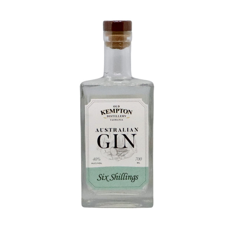 (WGD 40% off at check out) Old Kempton Distillery Tasmania Six Shillings Australian Gin ABV 40% 700ml