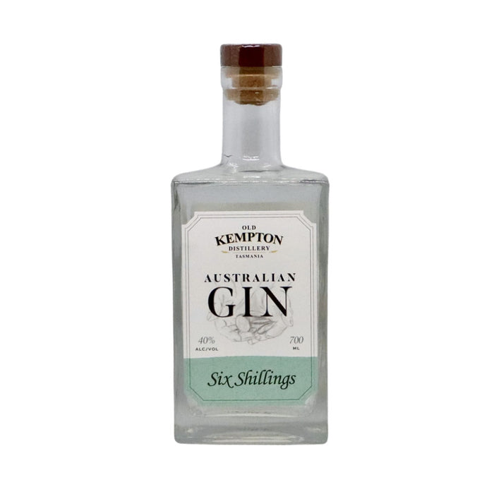 (WGD 40% off at check out) Old Kempton Distillery Tasmania Six Shillings Australian Gin ABV 40% 700ml