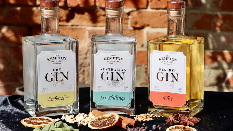 (WGD 40% off at check out) Old Kempton Distillery Tasmania Six Shillings Australian Gin ABV 40% 700ml