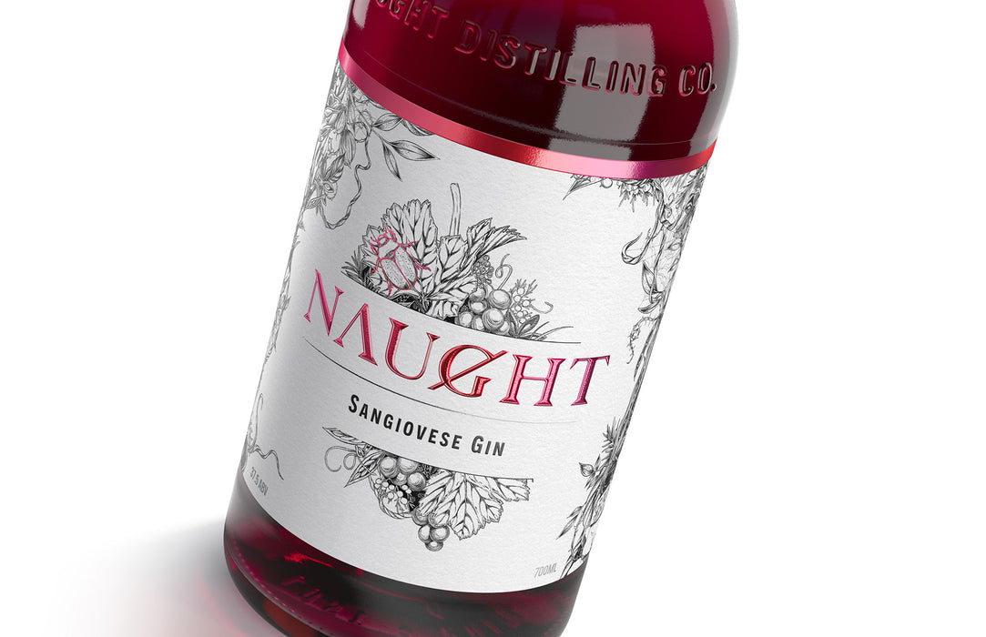 (12.12xChristmas Sale) Naught Sangiovese Gin 700ml ABV 37.5% 700ml