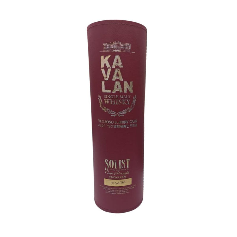 Kavalan Solist Oloroso Sherry Cask Single Malt Whisky Single Cask Cask Strength ABV 57.8% 700ml (The bottle label is tarnished due to the item being discontinued, and the box may also be in less-than-ideal condition.)