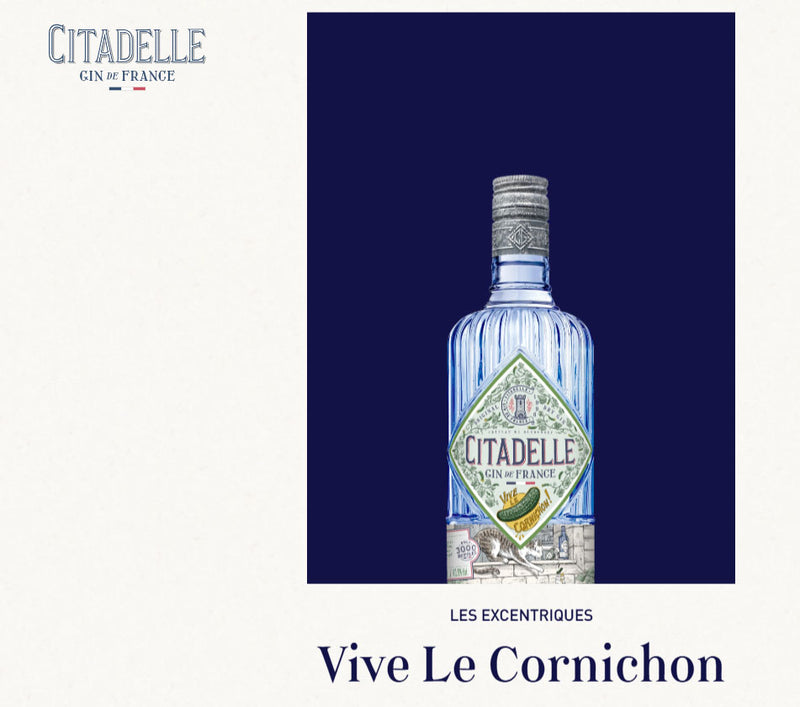 Citadelle Vive Le Cornichon Gin ABV 43.8% 700ml