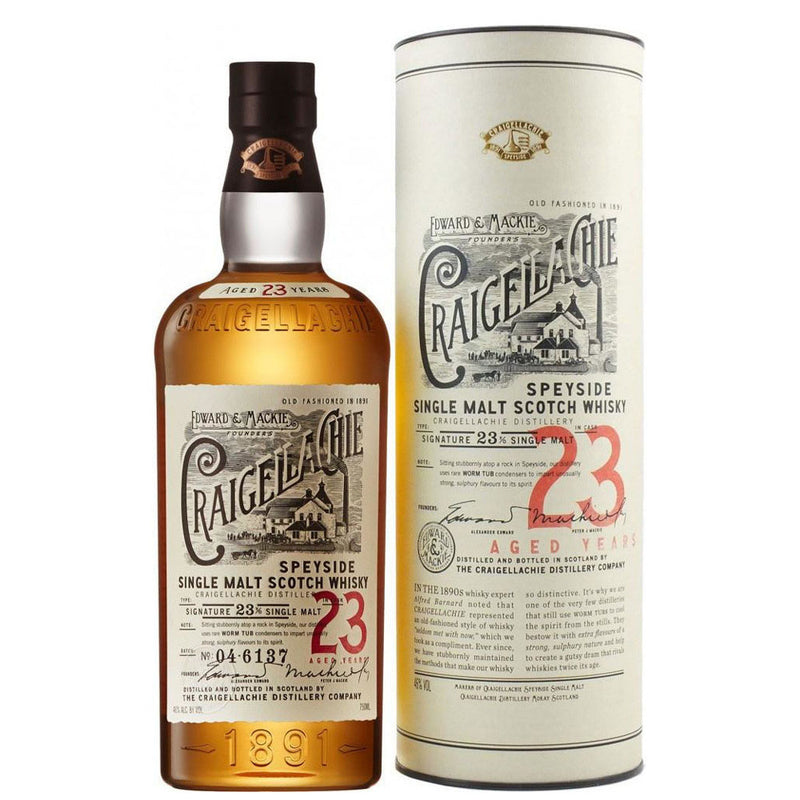 Craigellachie 23 Years Speyside Single Malt Scotch Whisky ABV 46% 750ml