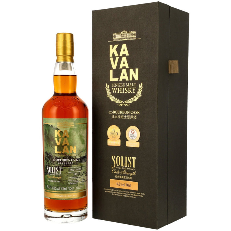 Kavalan 8 Years 2017 Solist Ex-Bourbon Cask Itinéraries Collection ABV 56.3% 700ml