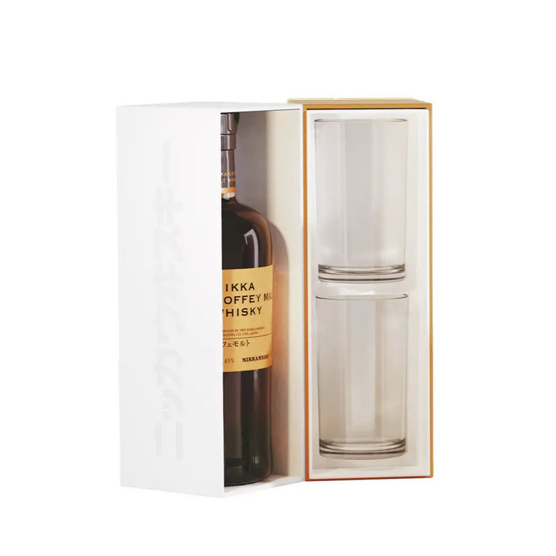 (Flash Sale) Nikka Coffey Malt  Gift Set with 2x Glasses ABV 45% 700ml Whisky