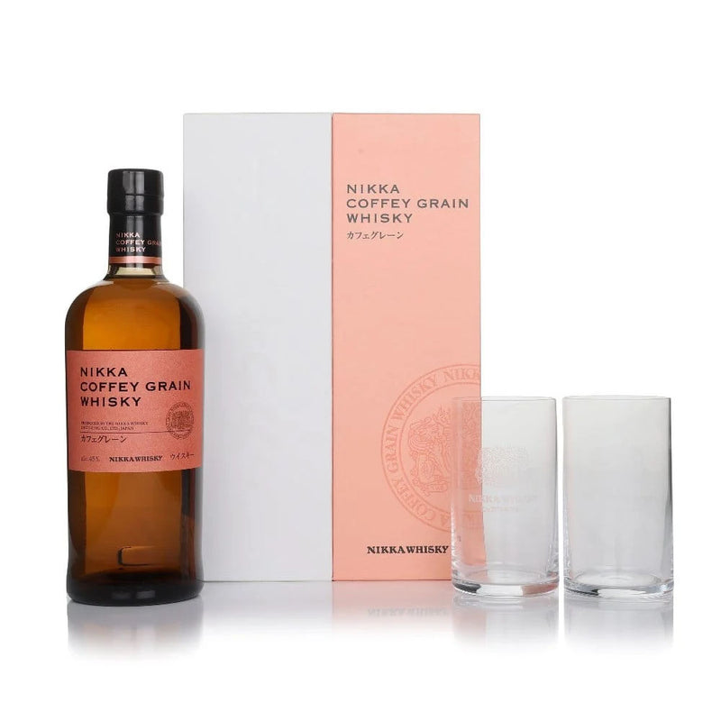 (Flash Sale) Nikka Coffey Grain Gift Set with 2x Glasses ABV 45% 700ml Whisky
