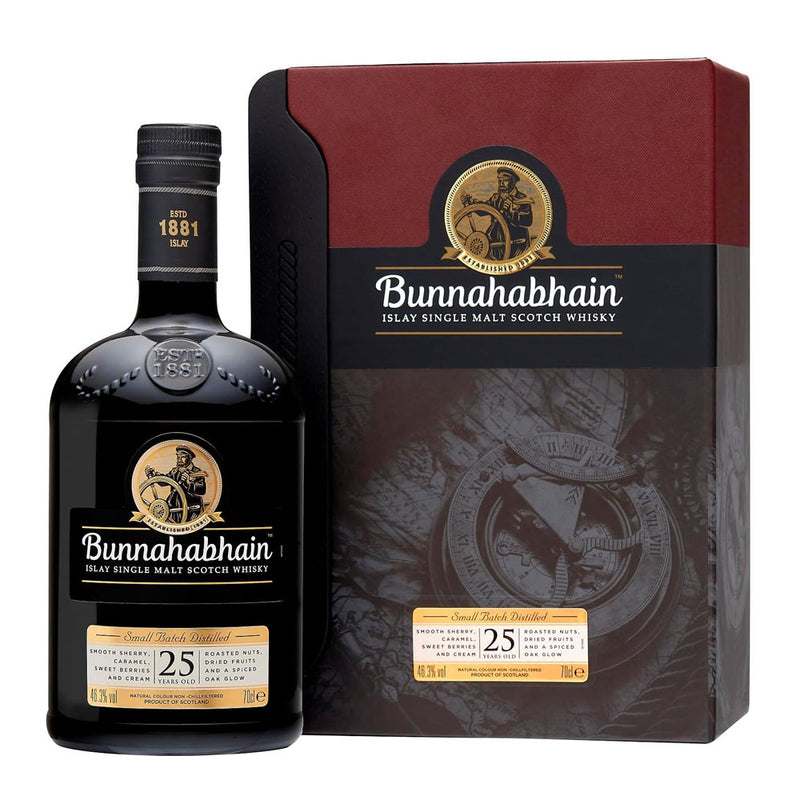 Bunnahabhain 25 Year Single Malt Scotch Whisky ABV 46.3% 700ml