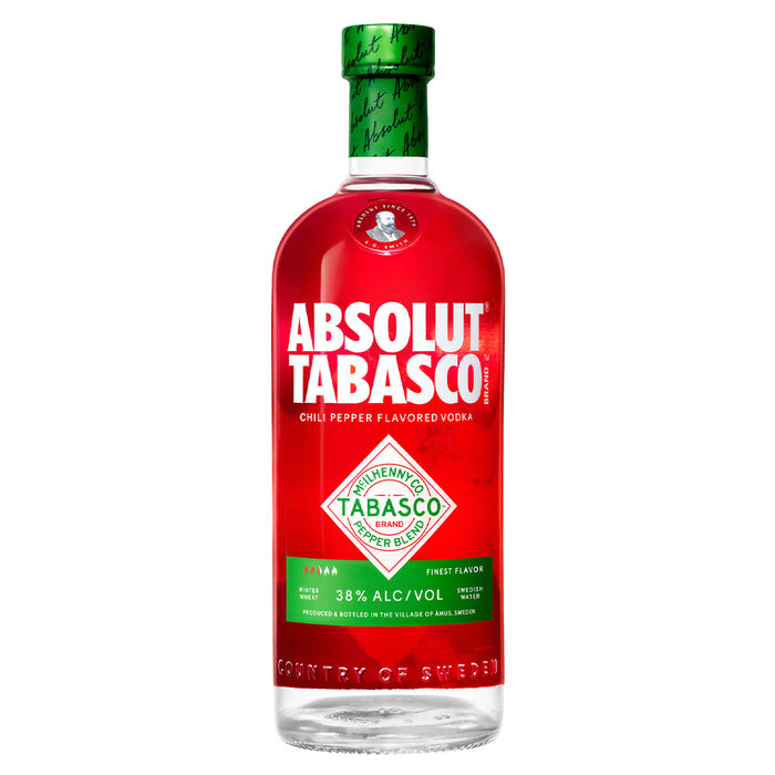 Absolut Tabasco Chili Pepper Flavored Vodka ABV 38% 700ml