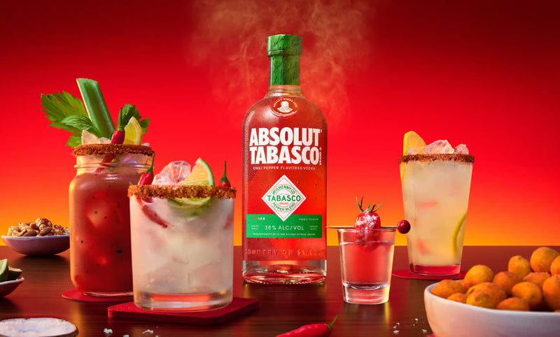 Absolut Tabasco Chili Pepper Flavored Vodka ABV 38% 700ml