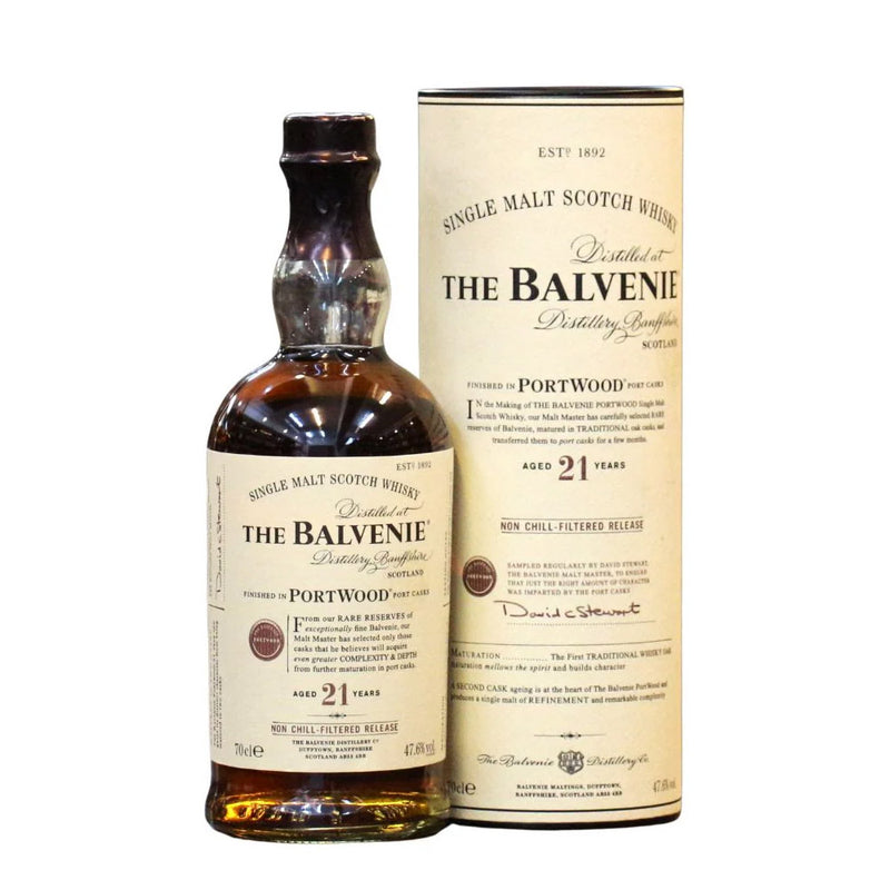 (Clearance) Balvenie Port Wood 21 Year Old Single Malt Scotch Whisky ABV 47.6% 700ml (Older Version ABV 47.6%)