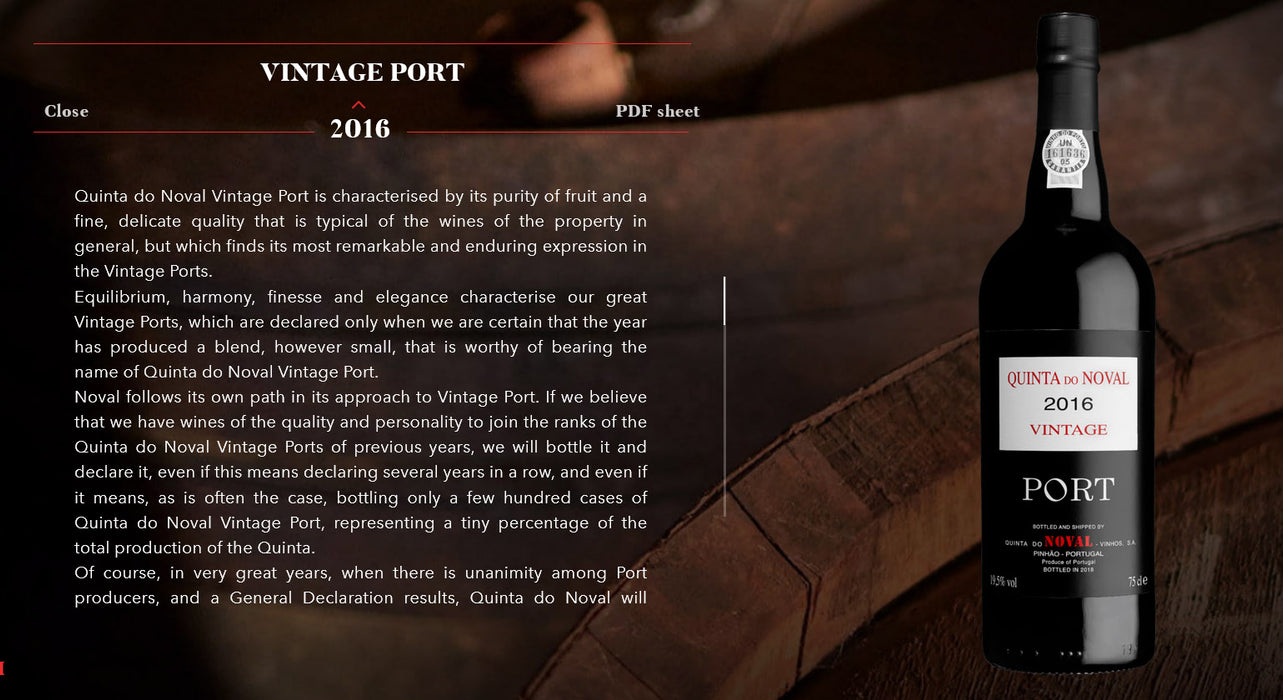 Quinta do Noval Vintage Port 2016 750ml