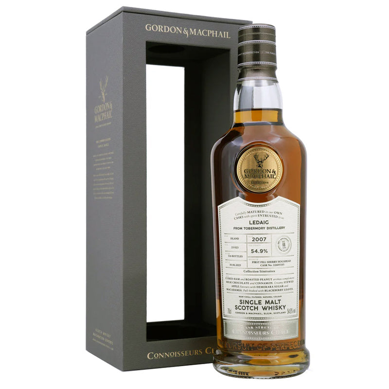 Ledaig 18 Year 2007 1st Fill Sherry Hogshead Cask No. #22605103 ABV 54.9% 700ml Gordon & Macphail