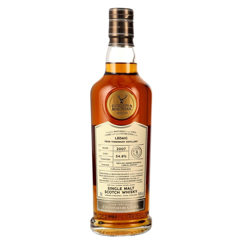 Ledaig 18 Year 2007 1st Fill Sherry Hogshead Cask No. #22605103 ABV 54.9% 700ml Gordon & Macphail