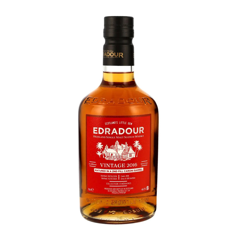 Edradour 9 Year Old Vintage 2016 2nd Fill Caroni Barrel #98 Itineraires Highland Single Malt Scotch Whisky ABV 48.2% 700ml