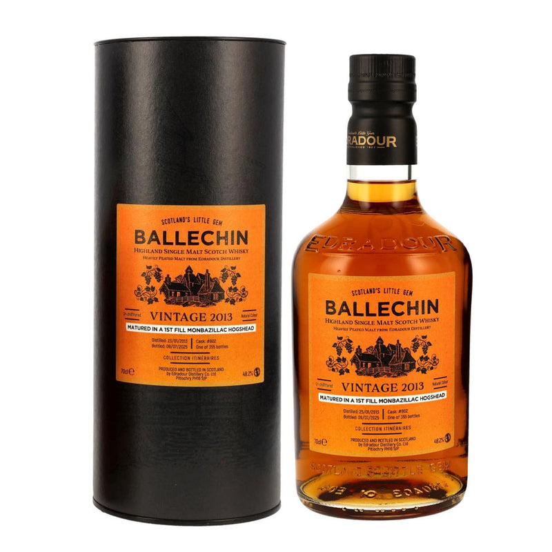 Ballechin 12 Years 2013 1st Fill Monbazillac Hogshead #802 Itineraires Highland Single Malt Scotch Whisky ABV 48.2% 700ml